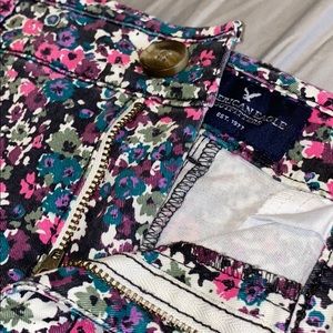 american eagle midi shorts